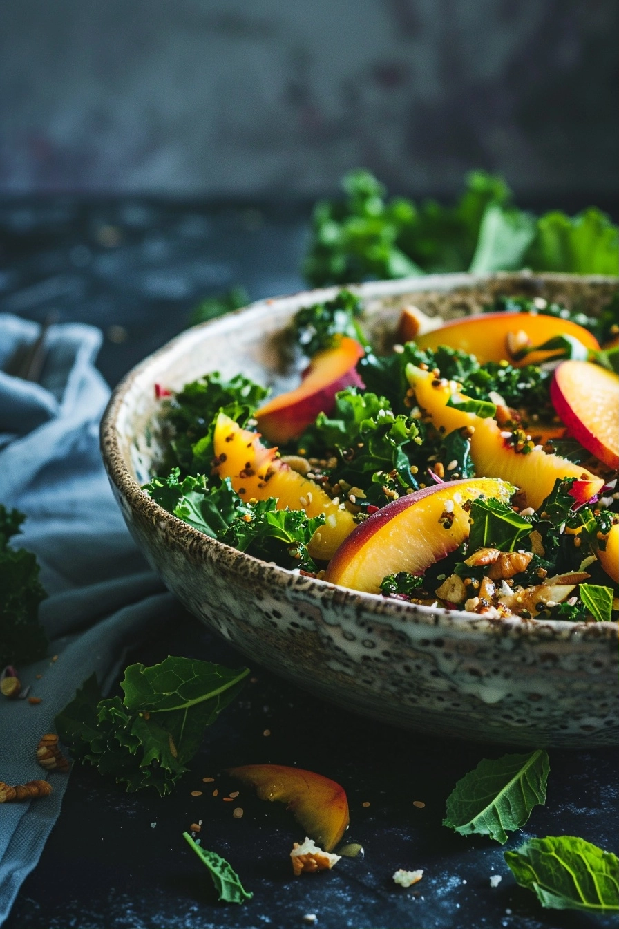 Summer Peach Kale Salad Perfection 2 image 1779369257224