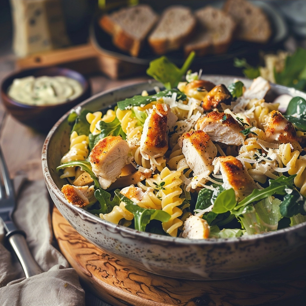 Chicken Caesar Pasta Salad