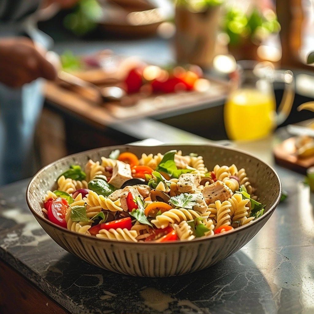 Healthy Chicken Pasta Salad Perfection