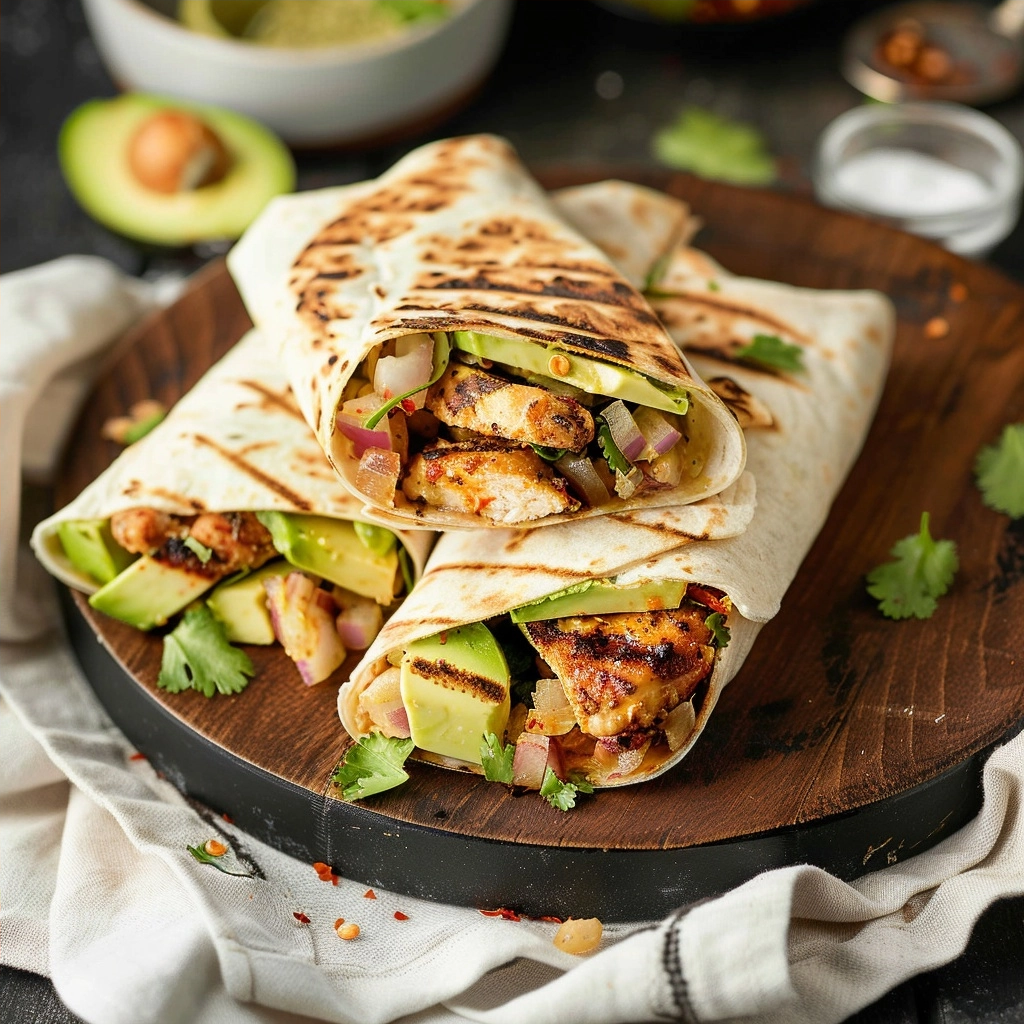Grilled Avocado Chicken Wraps: A Quick Dinner