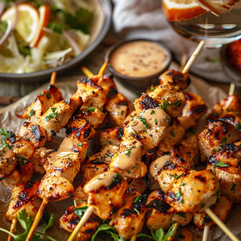 Bang Bang Chicken Skewers: Spicy Sweet Perfection