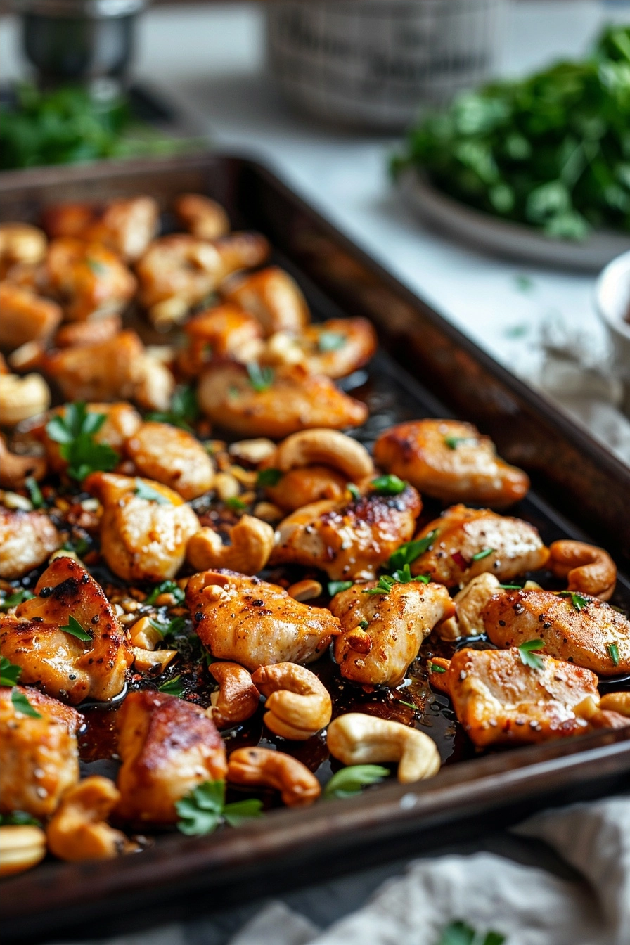 Easy Sheet Pan Cashew Chicken Recipe 2 image 1780855332095