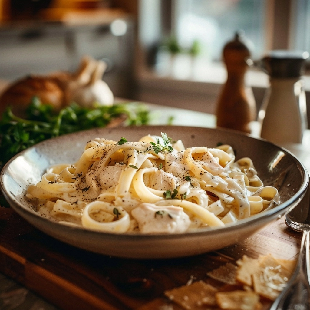 BEST Crockpot Chicken Alfredo Recipe