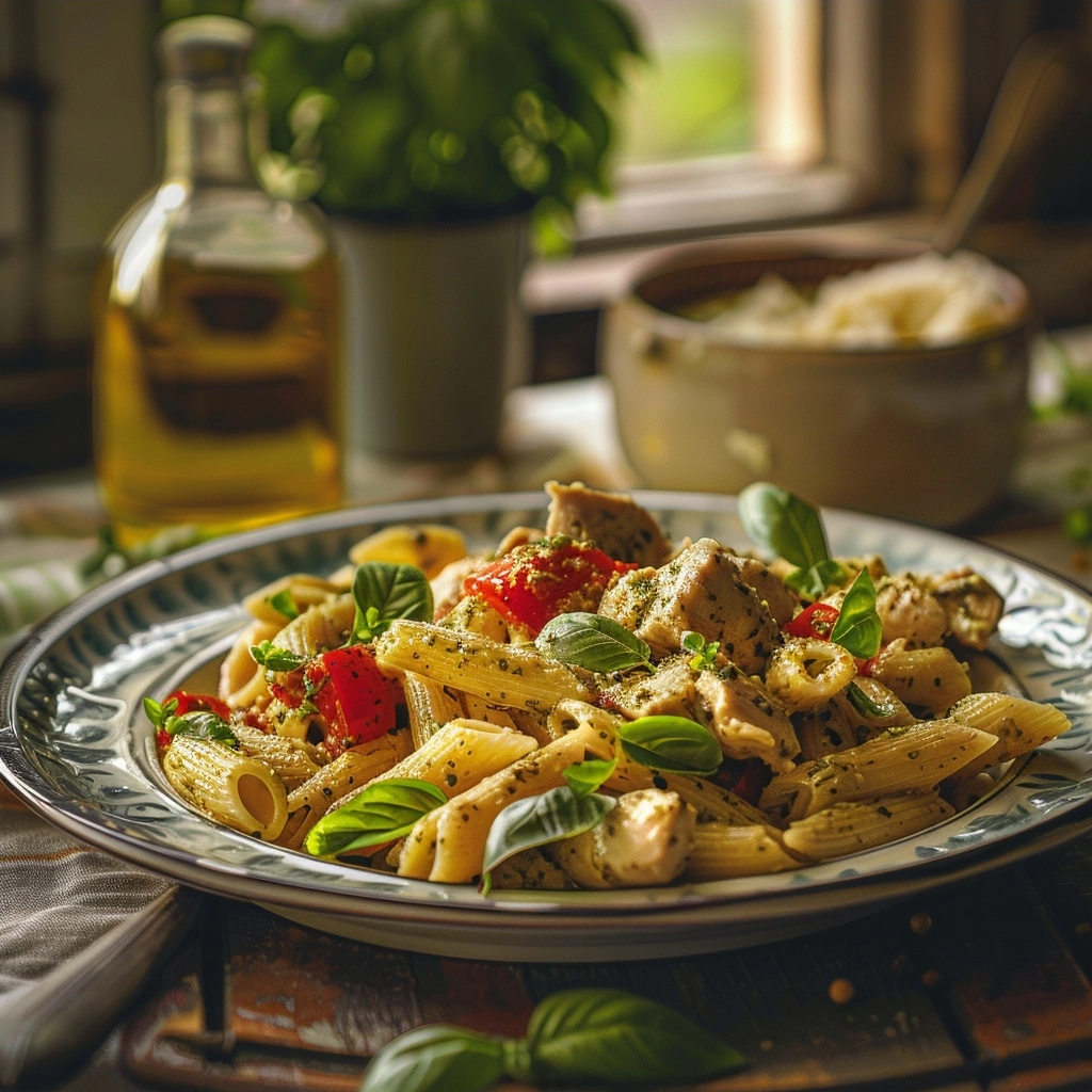 Chicken Pesto Pasta (Creamy & Easy)