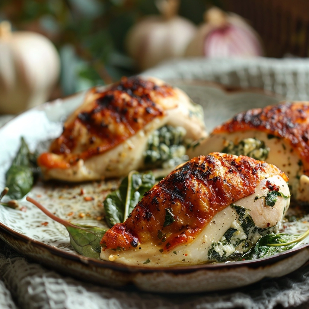 Spinach Stuffed Chicken Breasts Recipe 3 Spinach Stuffed Chicken Breasts Recipe