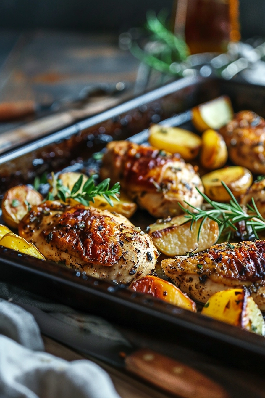 Garlic Chicken and Potatoes Sheet Pan Perfection 2 image 1780867695311
