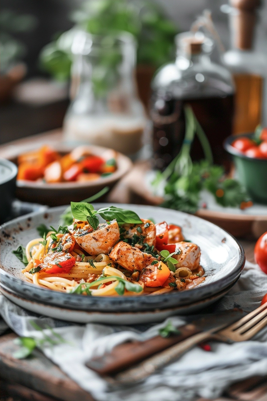 Bruschetta Chicken Pasta: A Flavorful Twist 2 image 1780870823446