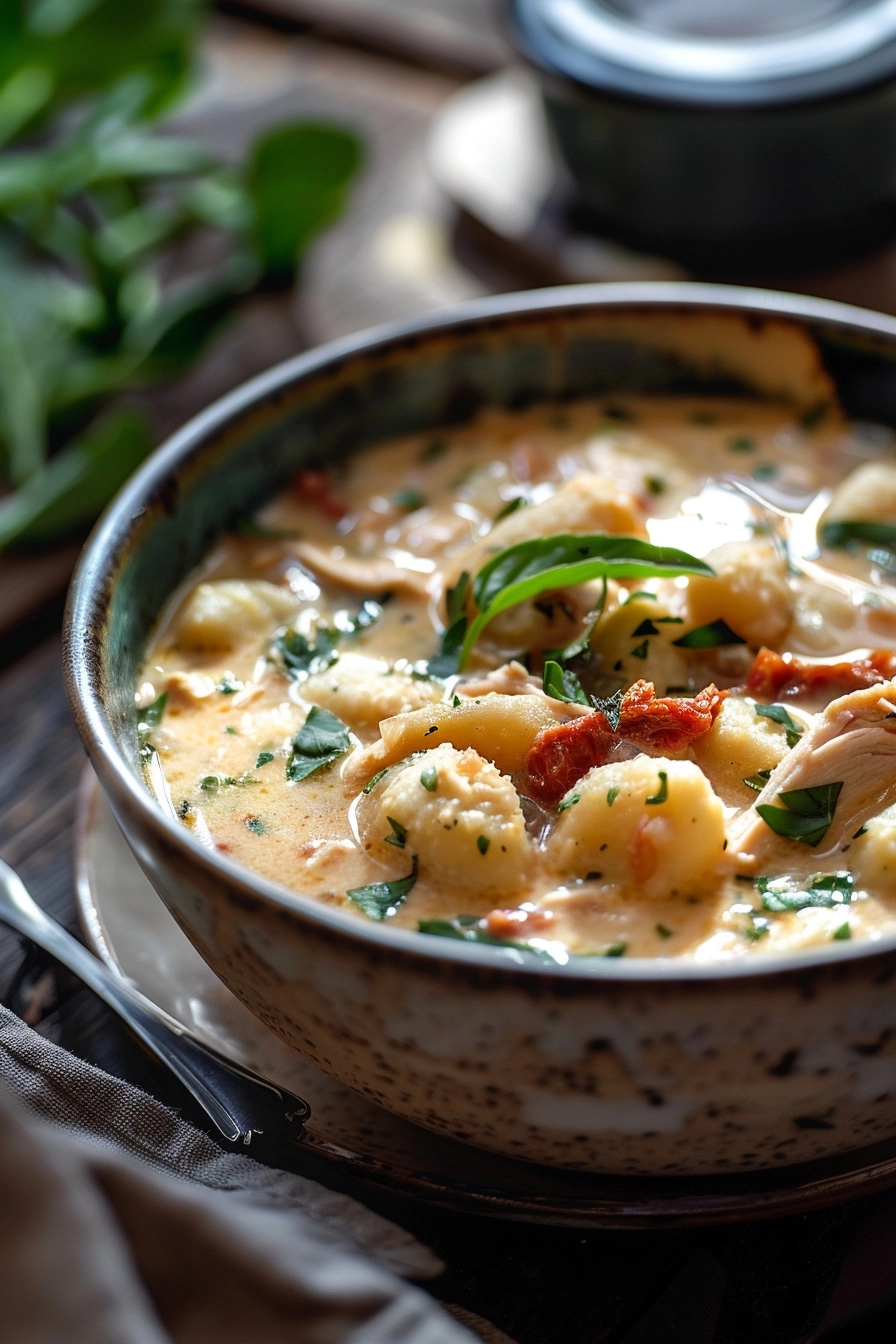 Rich, Creamy Chicken & Gnocchi Sun-Dried Tomato Soup 2 image 1780870885815