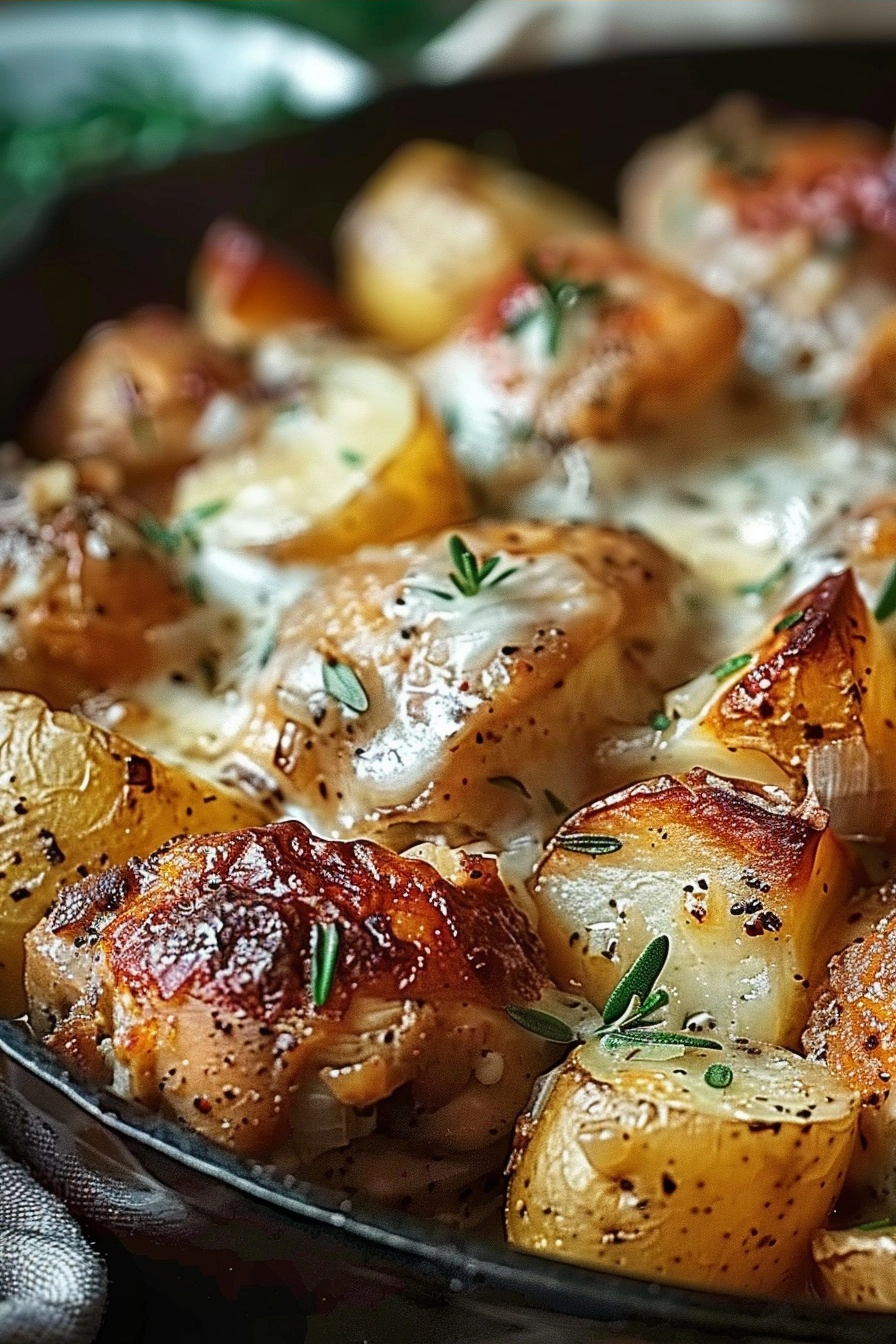 Garlic Parmesan Crockpot Chicken and Potatoes 2 image 1781030056858
