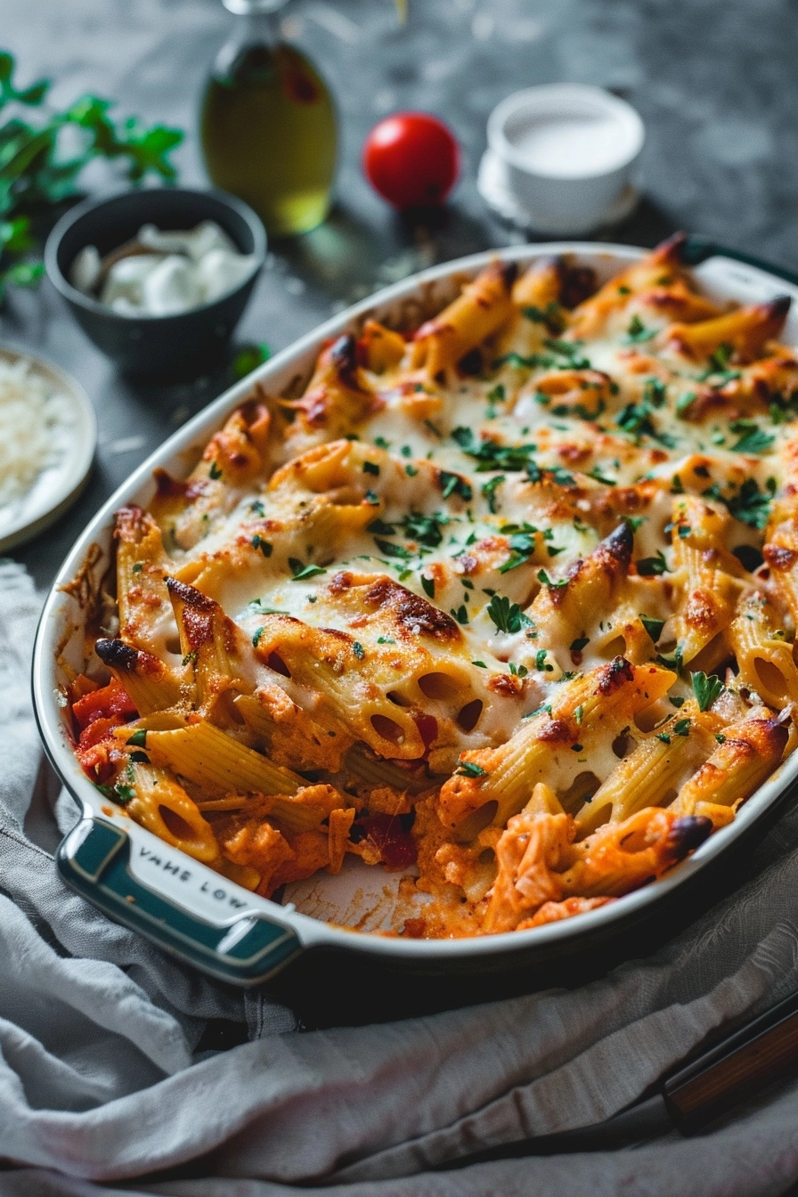 Buffalo Chicken Pasta Bake Masterclass 2 image 1781221635363
