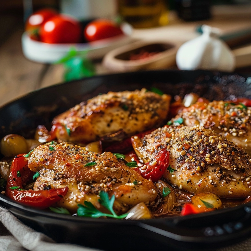 Parmesan Roasted Red Pepper Chicken