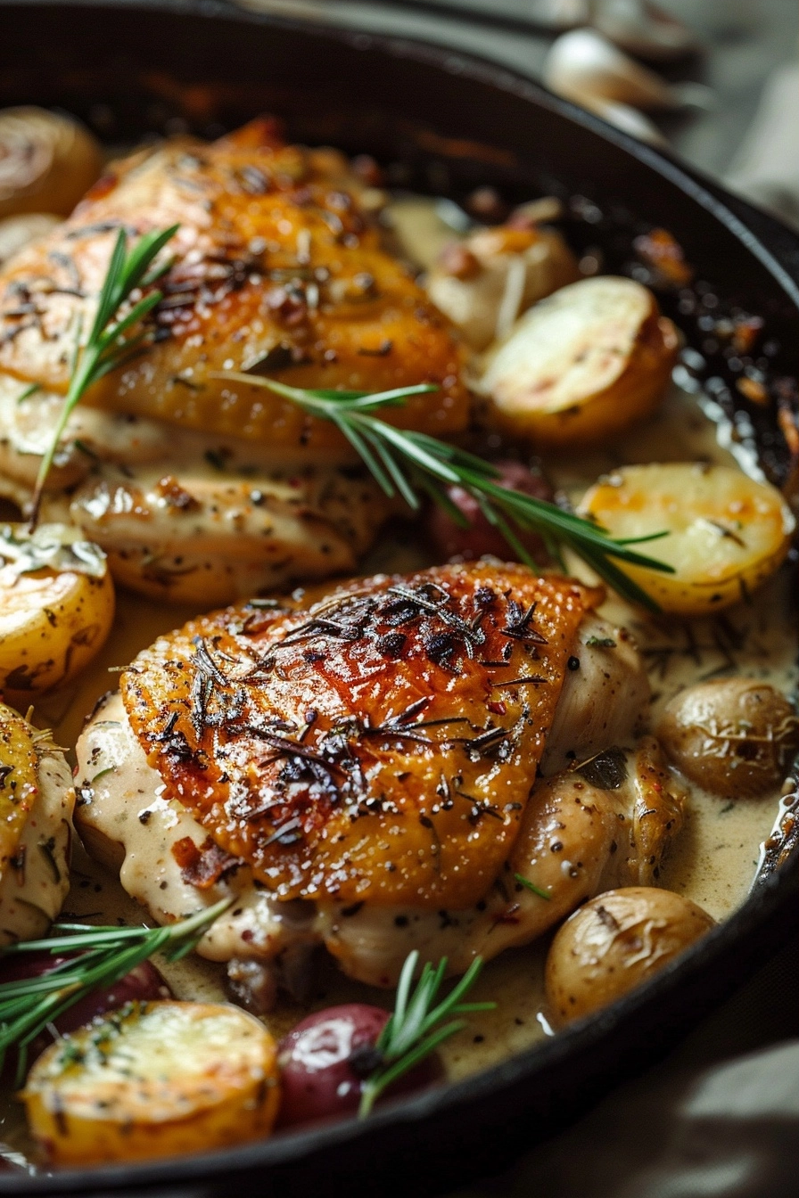 Creamy Dijon Chicken and Potatoes ONE PAN 2 image 1781296860862