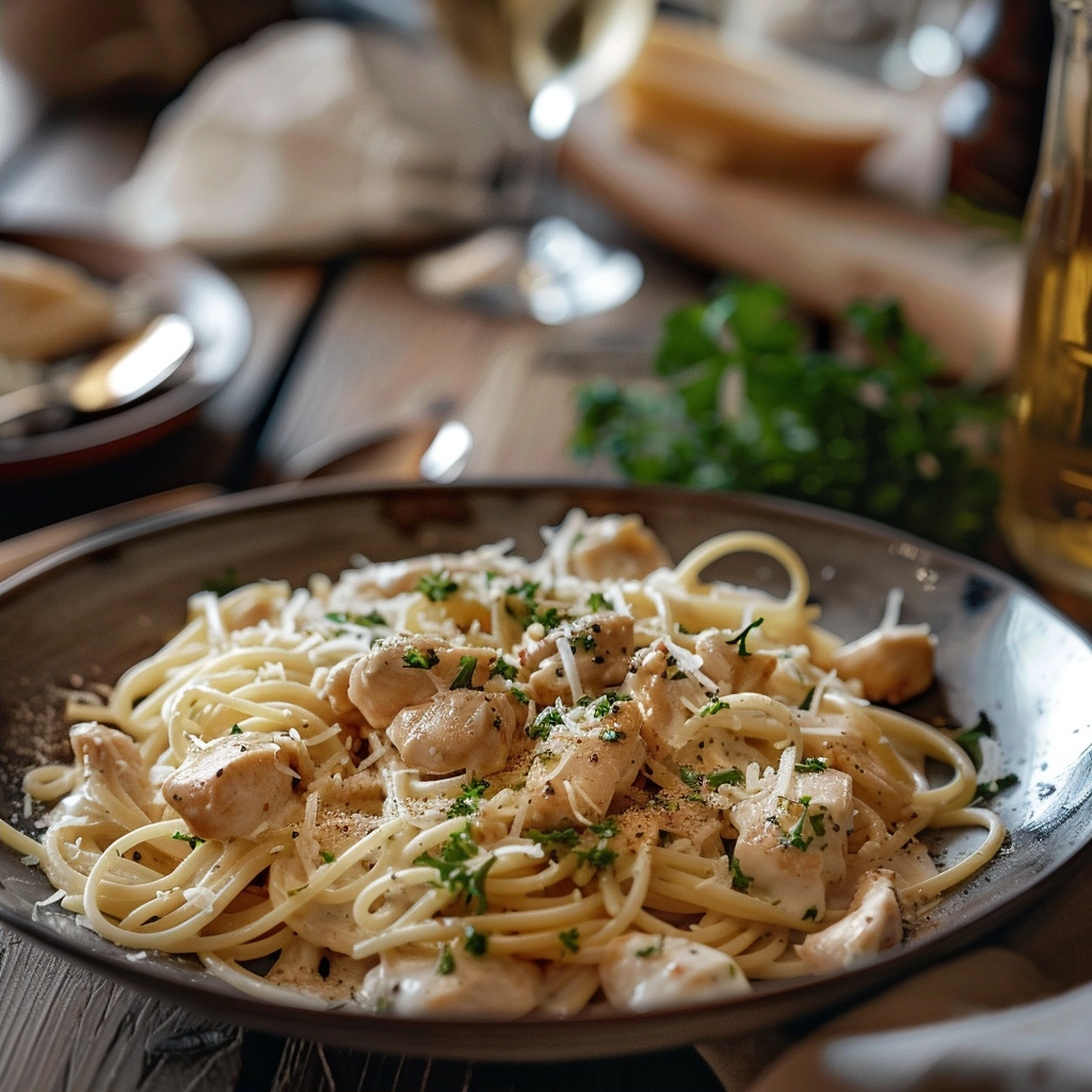 Creamy Garlic Chicken Pasta
