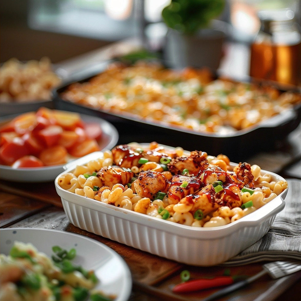 Honey BBQ Chicken Mac & Cheese Meal Prep
