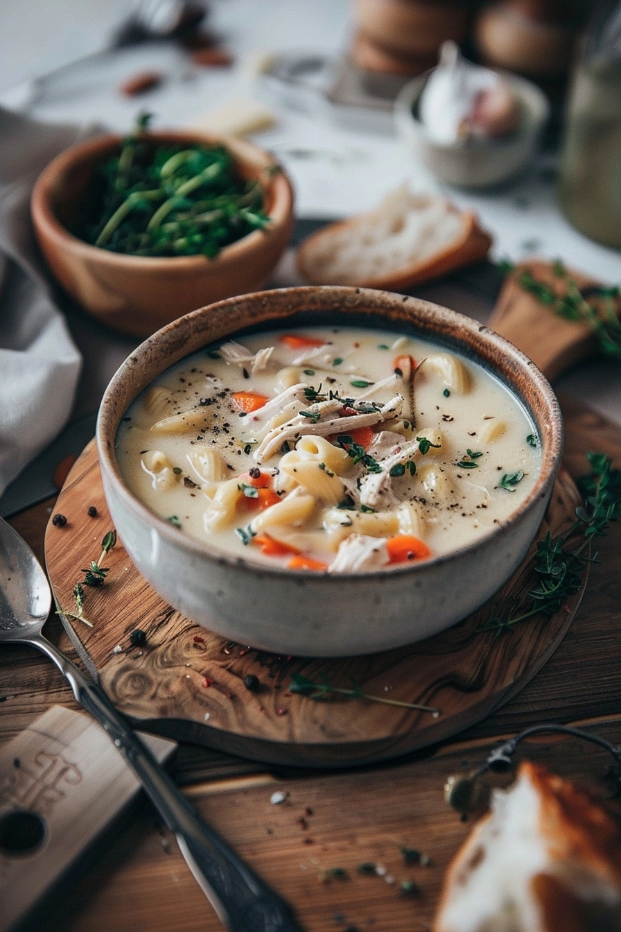 Creamy Chicken Pasta Soup Recipe 2 image 1781297221113