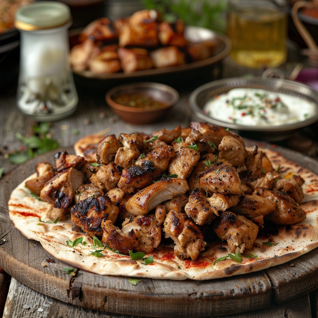 Chicken Shawarma with Garlic Sauce Recipe