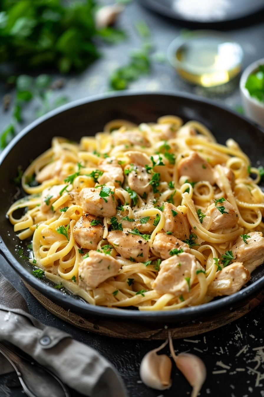 High-Protein Low-Cal Creamy Chicken Pasta 2 image 1781300269280
