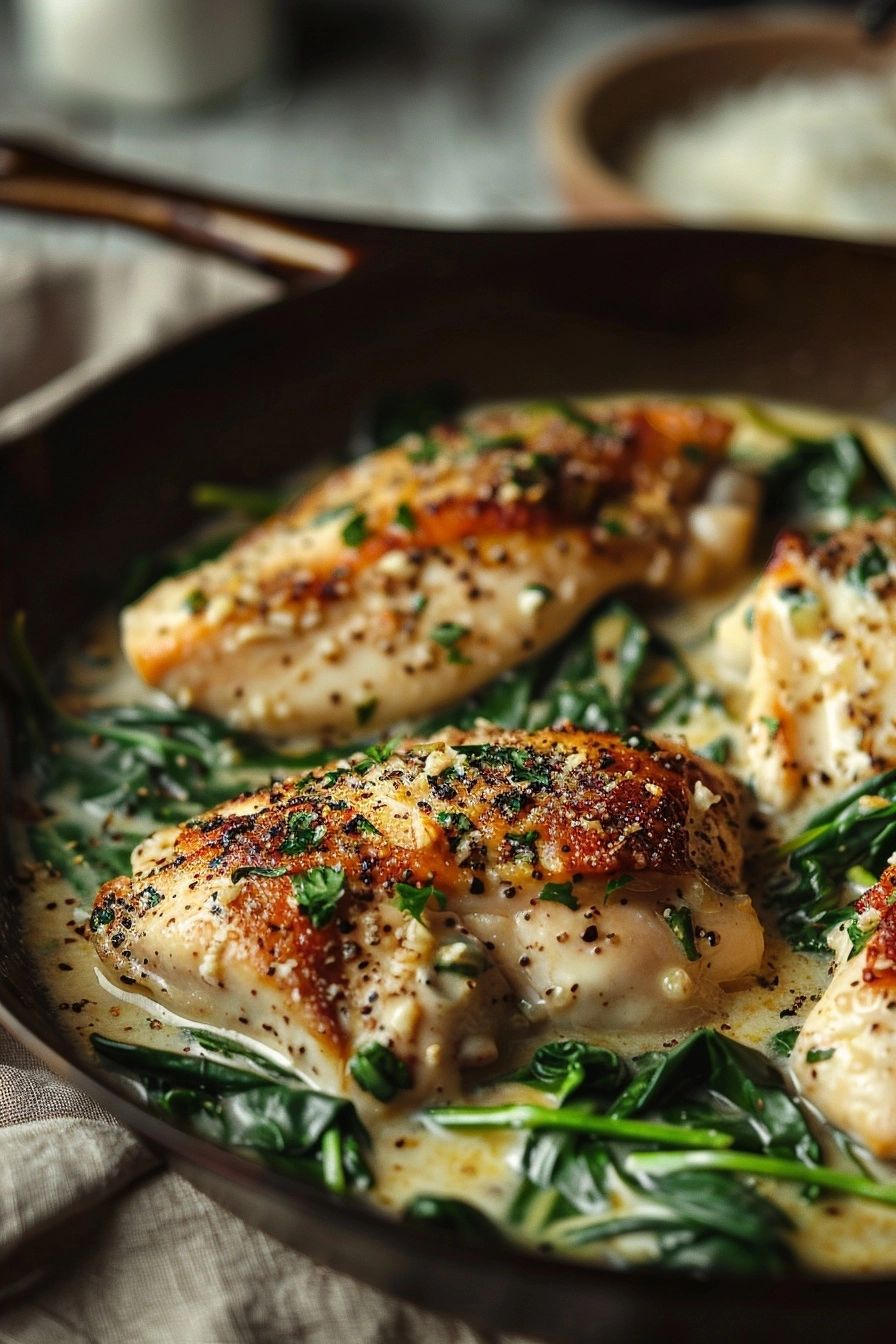 Chicken with Spinach in Creamy Parmesan 2 image 1781300639181