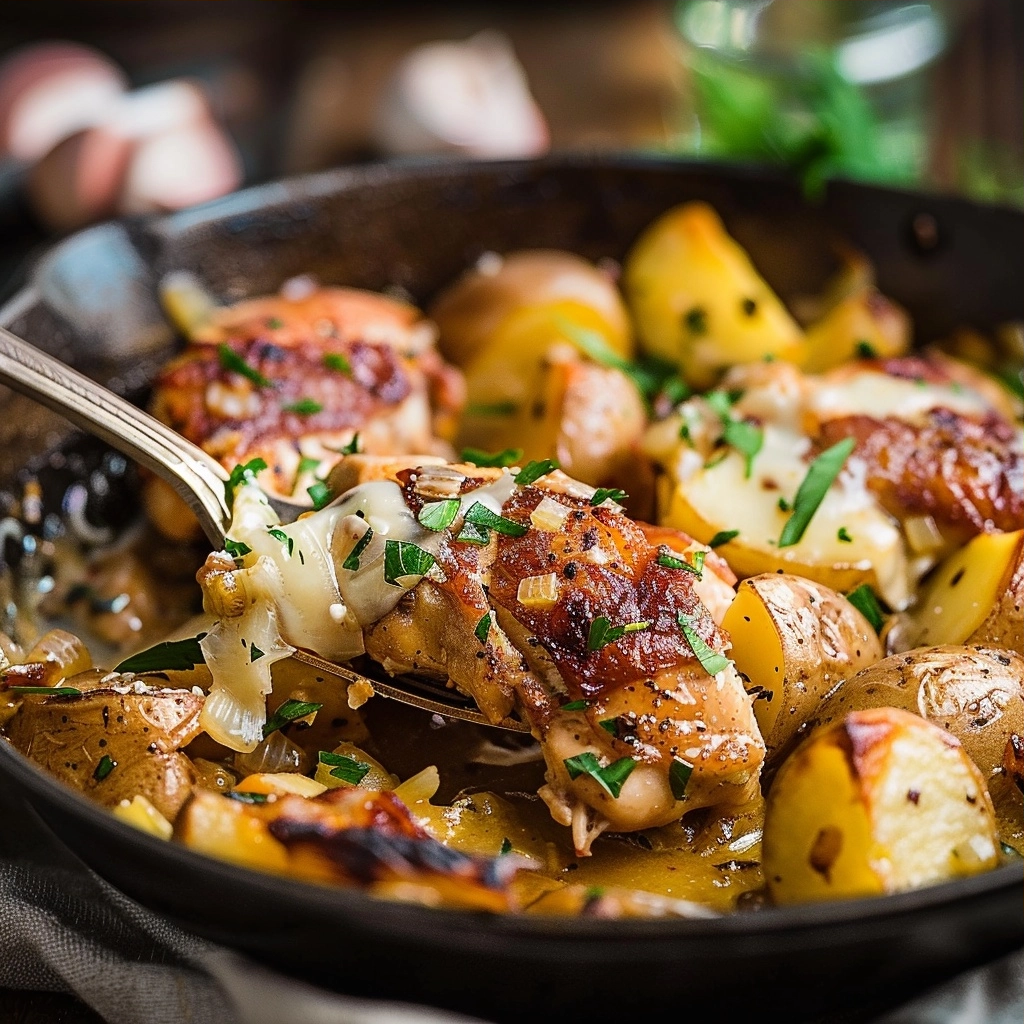 Garlic Parmesan Chicken and Potatoes 35 Min