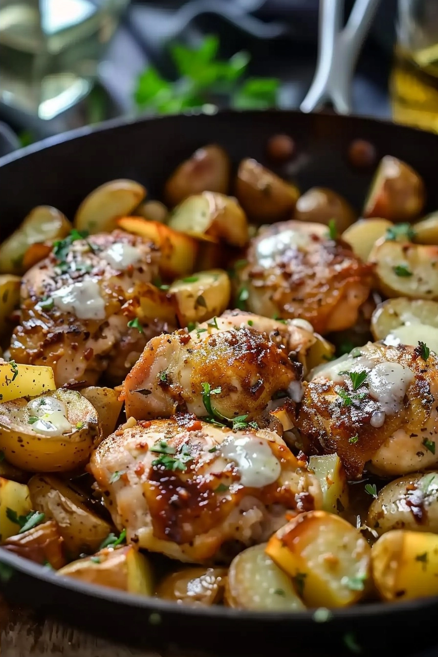 Garlic Parmesan Chicken and Potatoes One-Pan 2 image 1781785111818