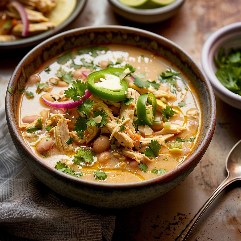 Keto White Chicken Chili: Creamy & Flavorful