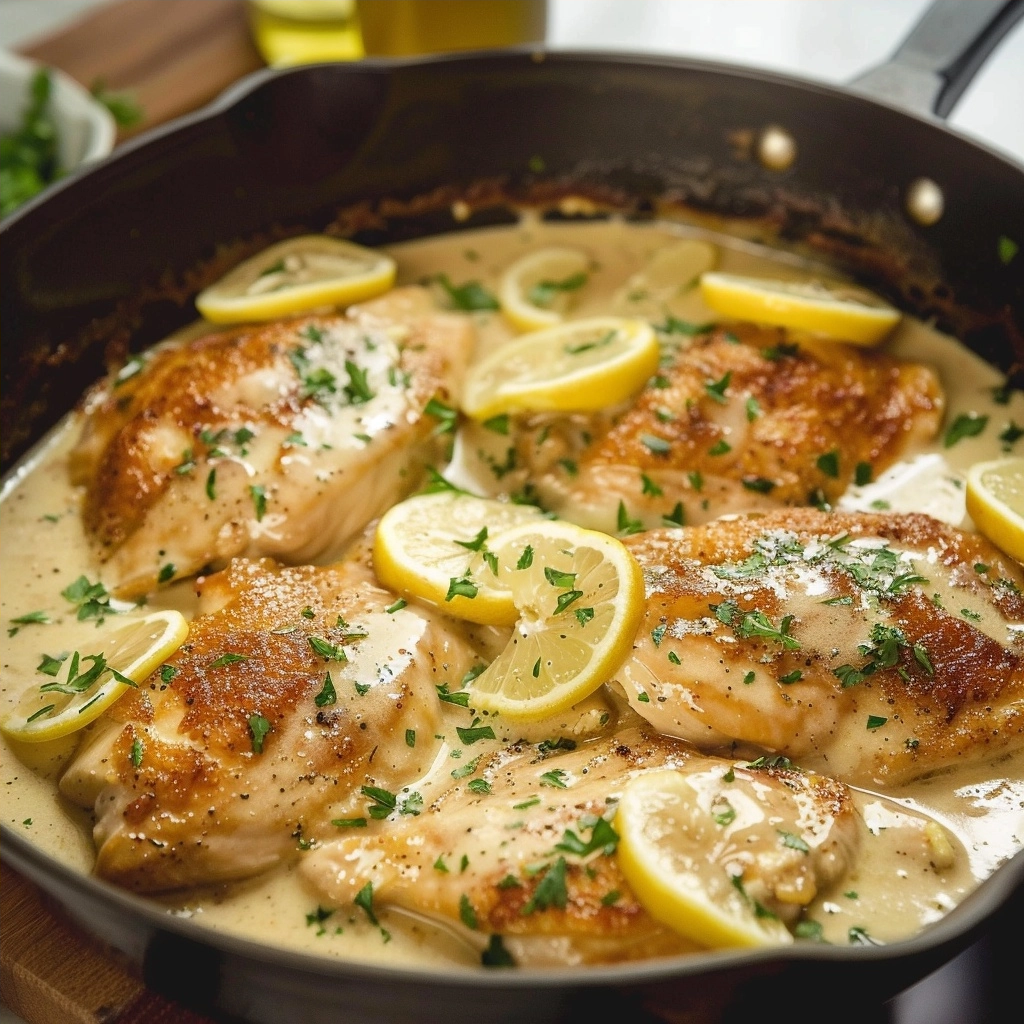 Easy Creamy Lemon Chicken Recipe