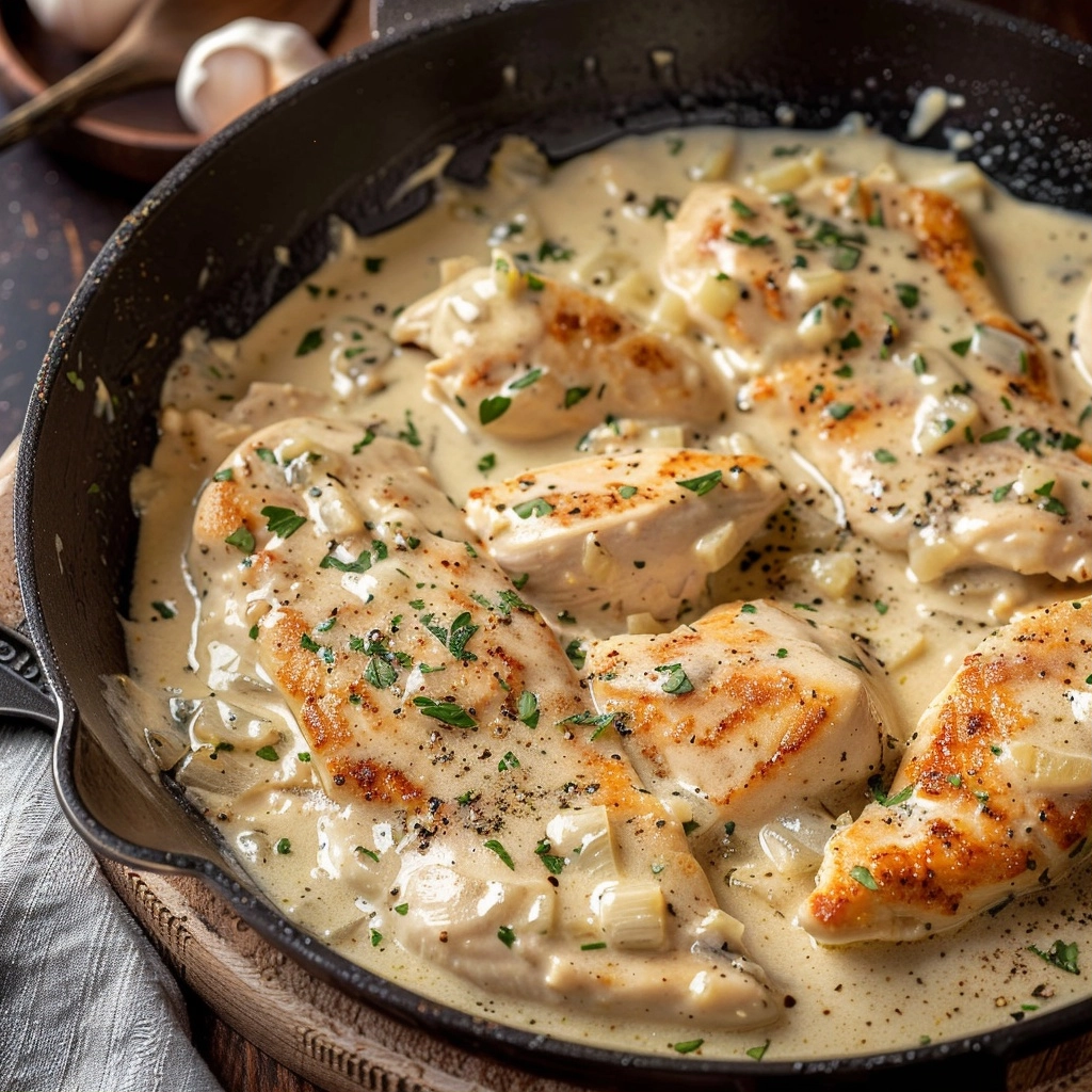 Creamy Garlic Chicken One-Pan Apr 2026 Home Recipe