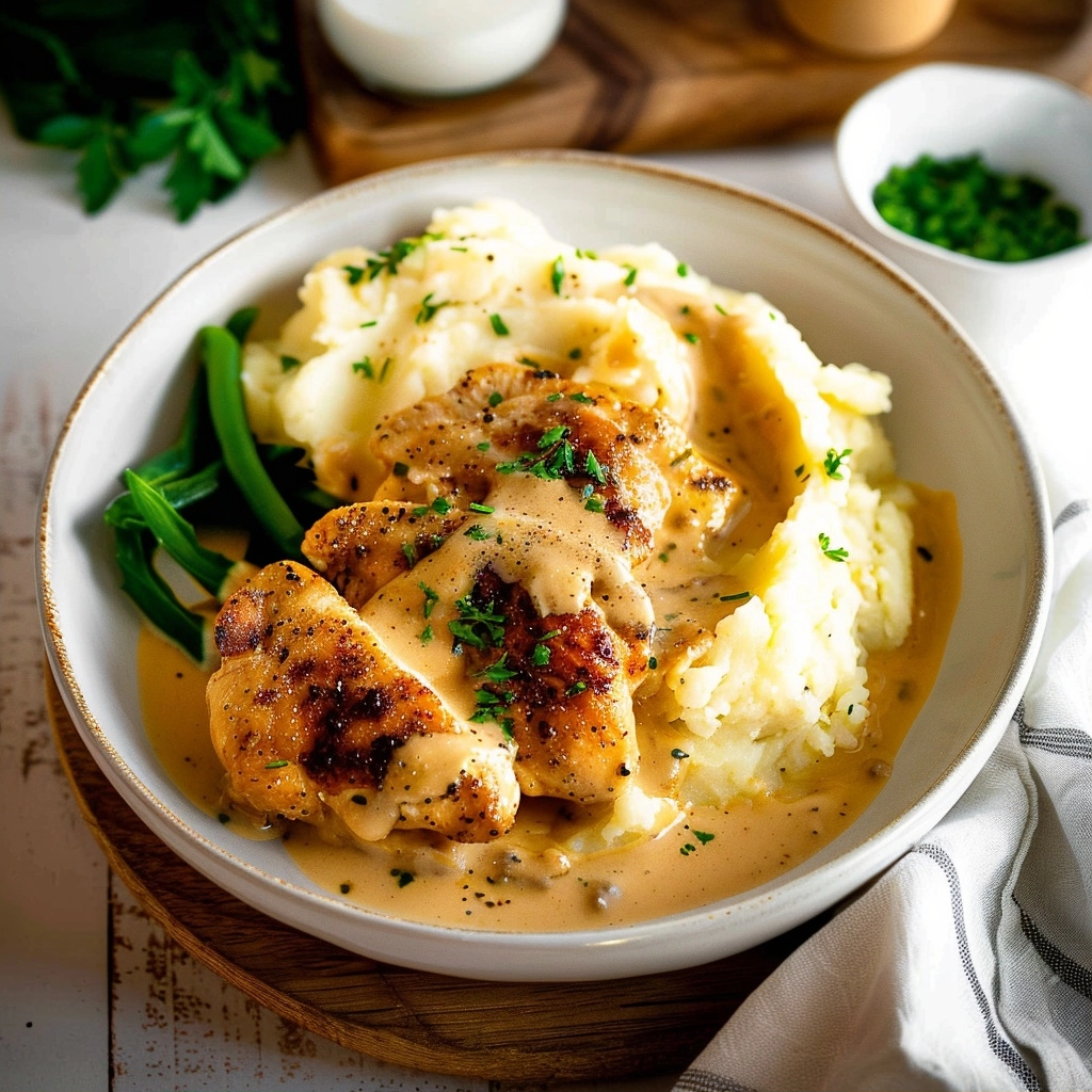 Creamy Chicken and Mashed Potatoes Dinner 3 Creamy Chicken and Mashed Potatoes Dinner