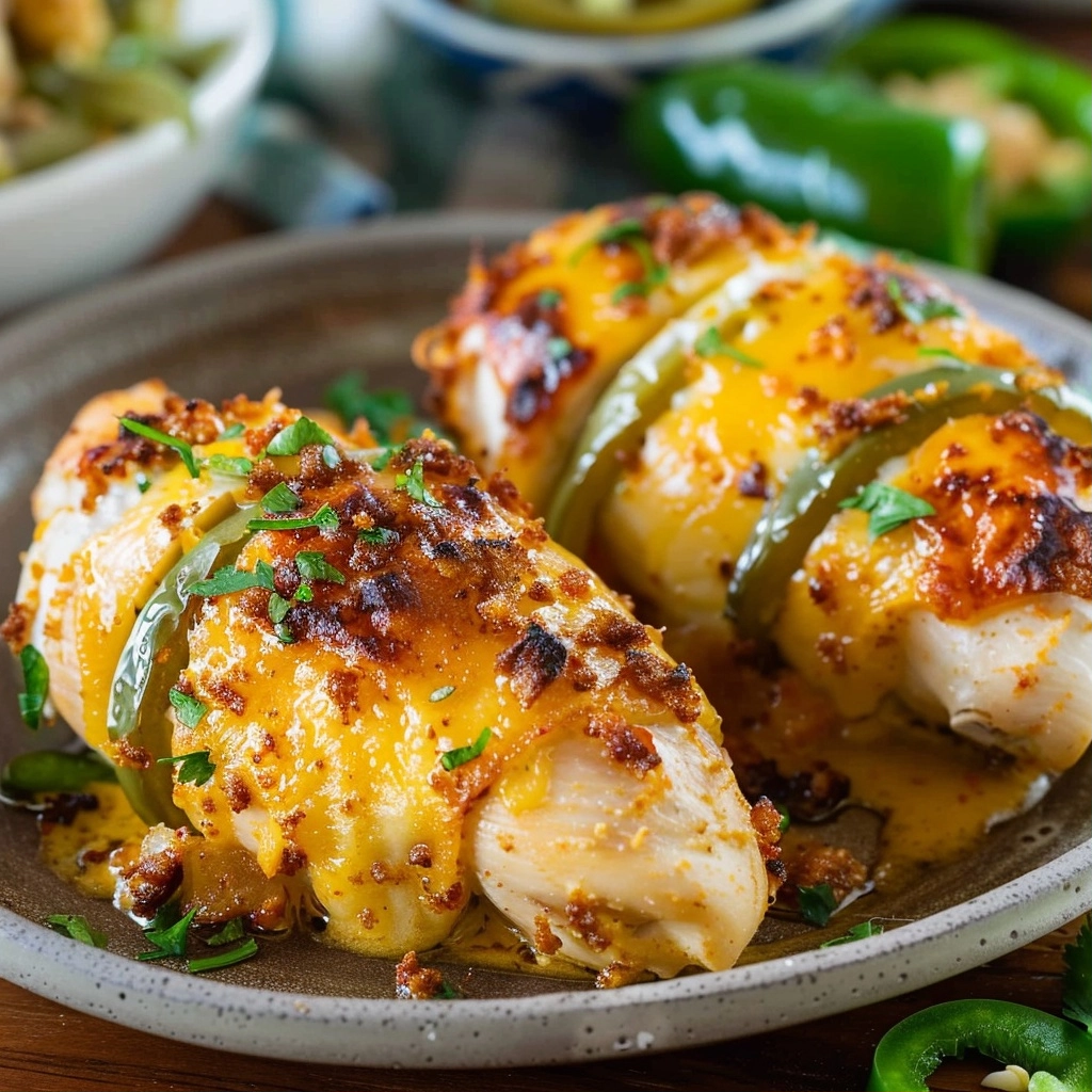 Air Fryer Jalapeno Popper Hasselback Chicken Recipe