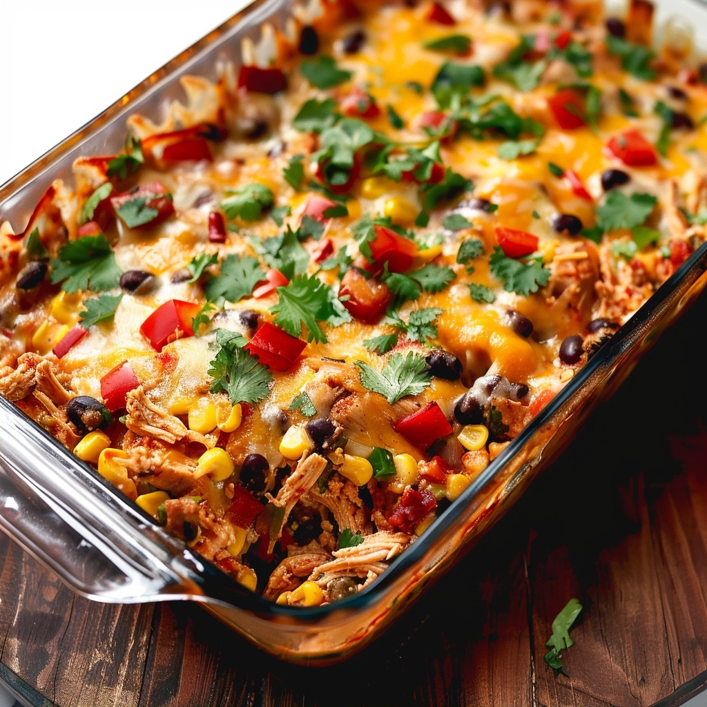 Easy Chicken Burrito Casserole for Busy Weeknight Dinners