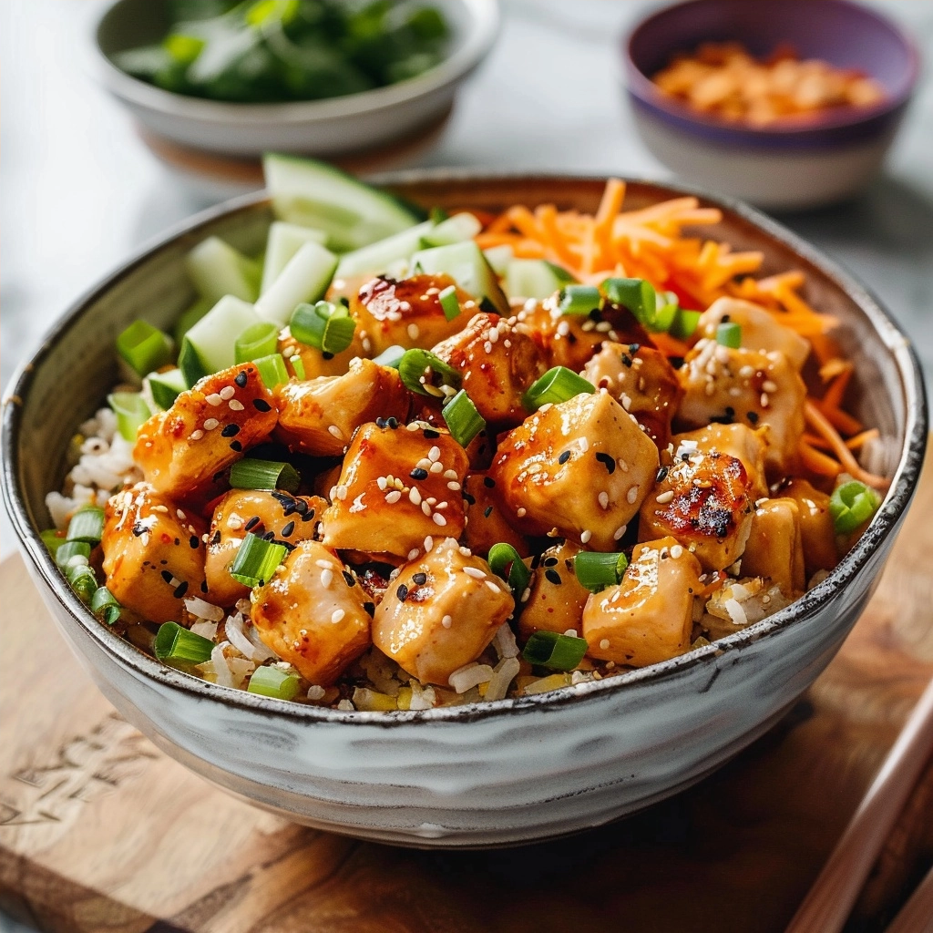 Bang Bang Chicken Bowl: A Quick High Protein Dinner