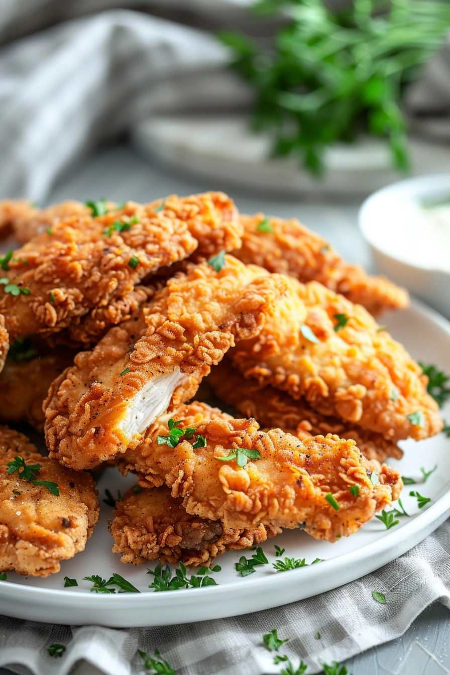 Air Fried Chicken Tenders Recipe Strips CRISPY EASY 2 image 1784153937436