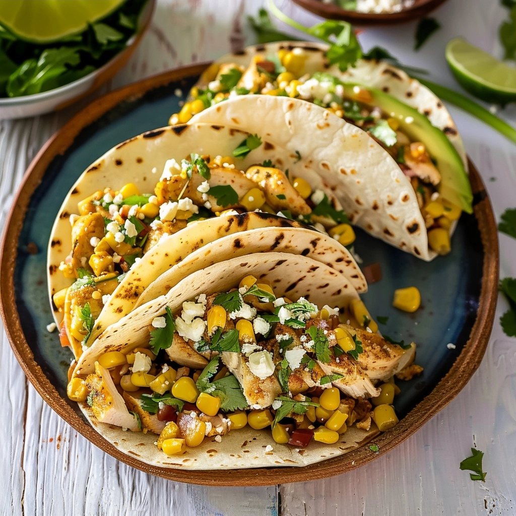 Mexican Street Corn Chicken Tacos for Easy Weeknight Dinners