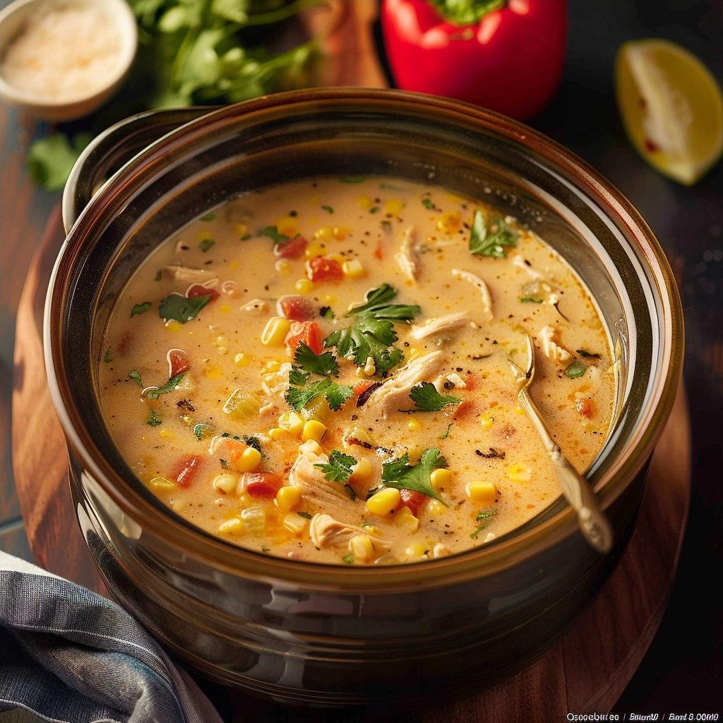Crock Pot Mexican Chicken Corn Chowder Recipe