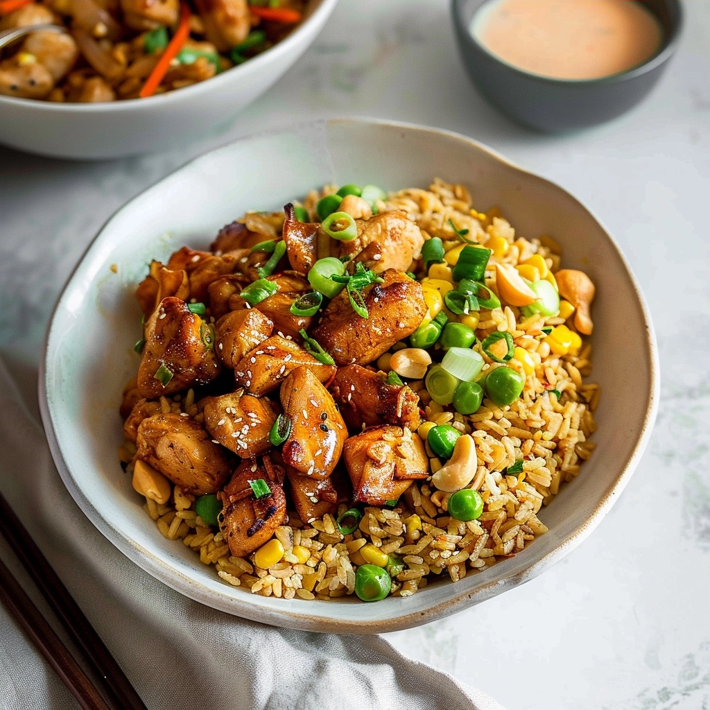 Hibachi Chicken with Fried Rice | Super Easy, Meal Prep Friendly! 1 Hibachi Chicken with Fried Rice | Super Easy, Meal Prep Friendly!
