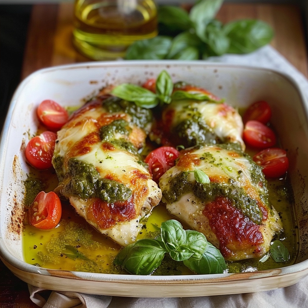 Cheesy Pesto Baked Chicken: The Ultimate Weeknight Meal