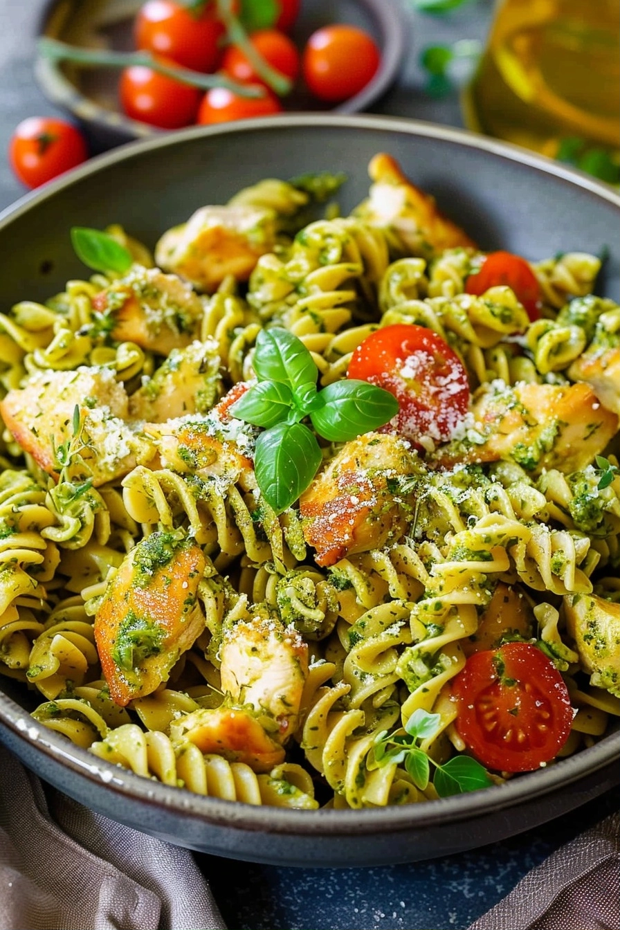 Chicken Pesto Pasta Recipe 2 image 1784310294517
