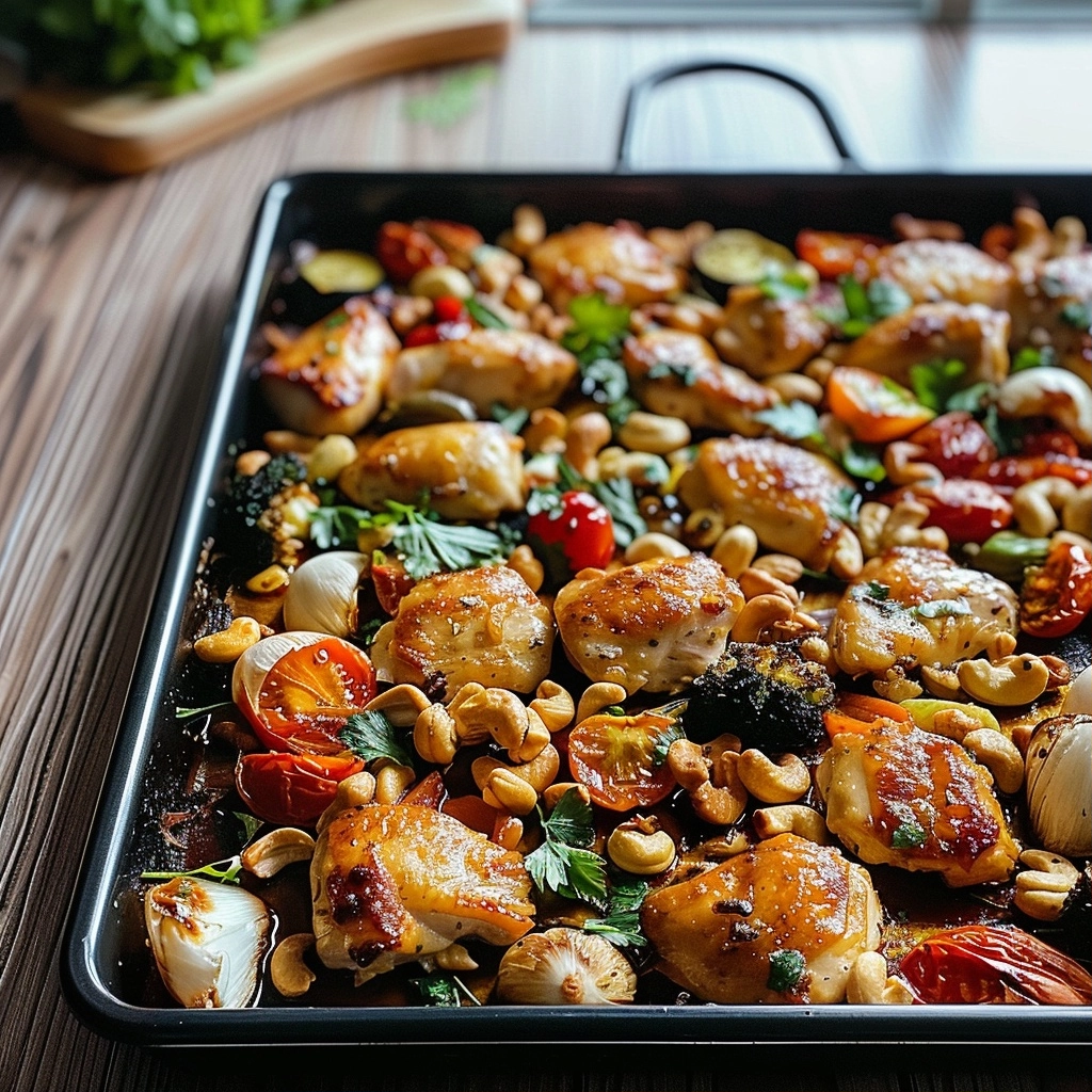 Easy Sheet Pan Cashew Chicken Recipe for Busy Weeknights