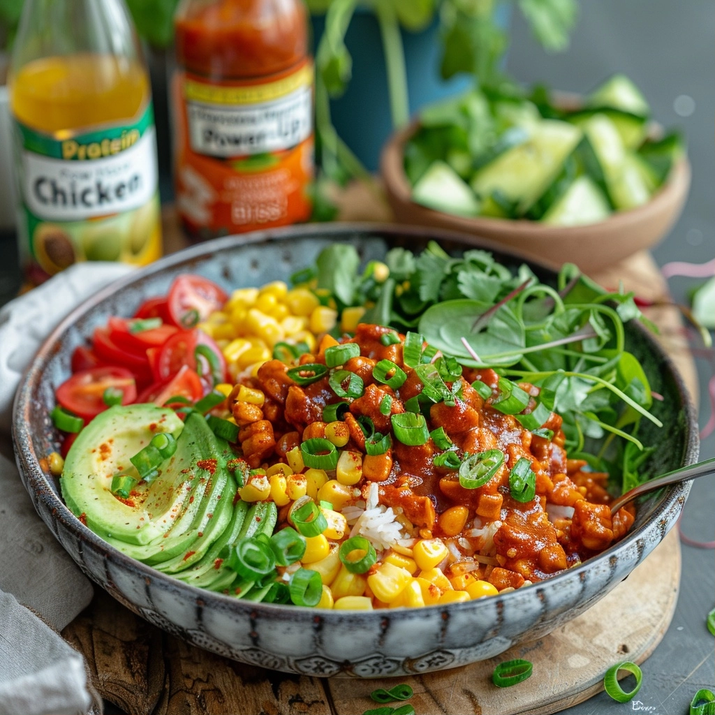 Protein Power-Up Street Corn Chicken Bowl Bliss