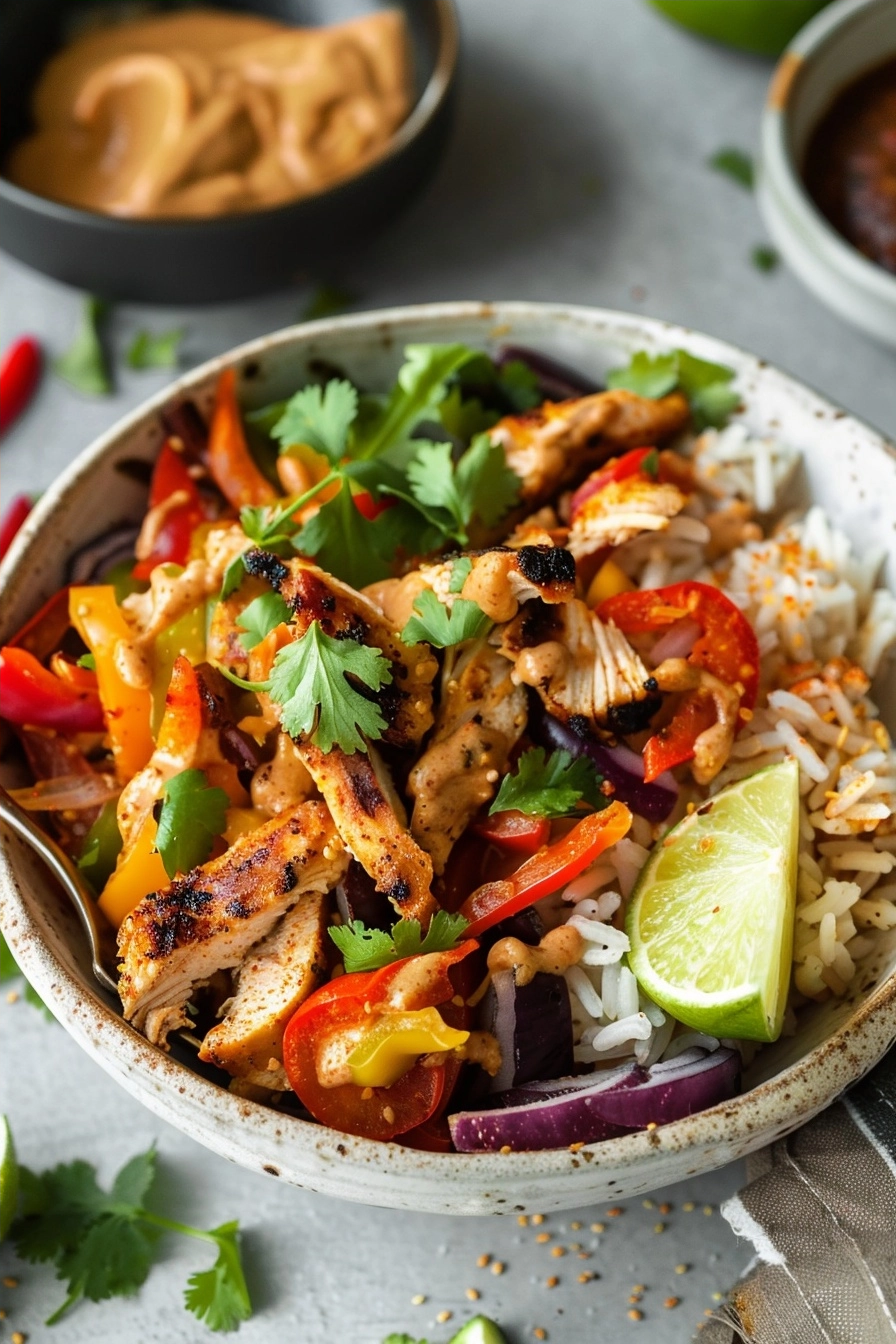 Chicken Fajita Bowl: Quick And Healthy Dinner Recipe 2 image 1784376136519