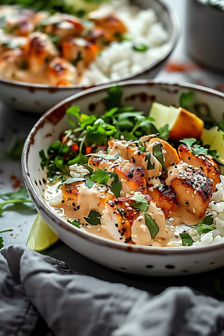 Easy Coconut Chicken Rice Bowl Recipe for Dinner 2 image 1784386557734