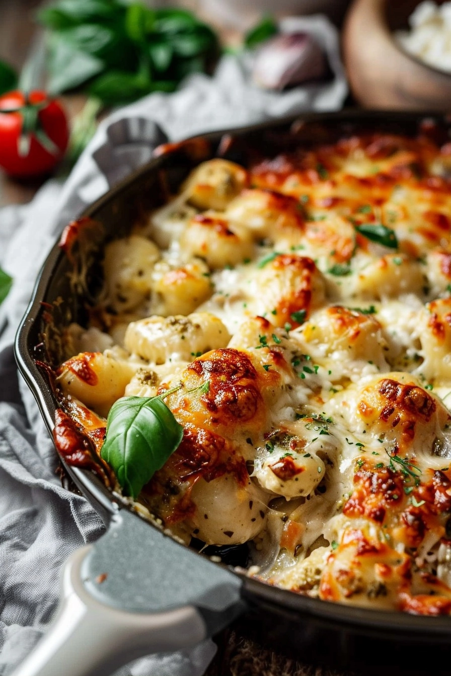 Pesto Chicken Gnocchi Bake for Family Dinner 2 image 1784386706274
