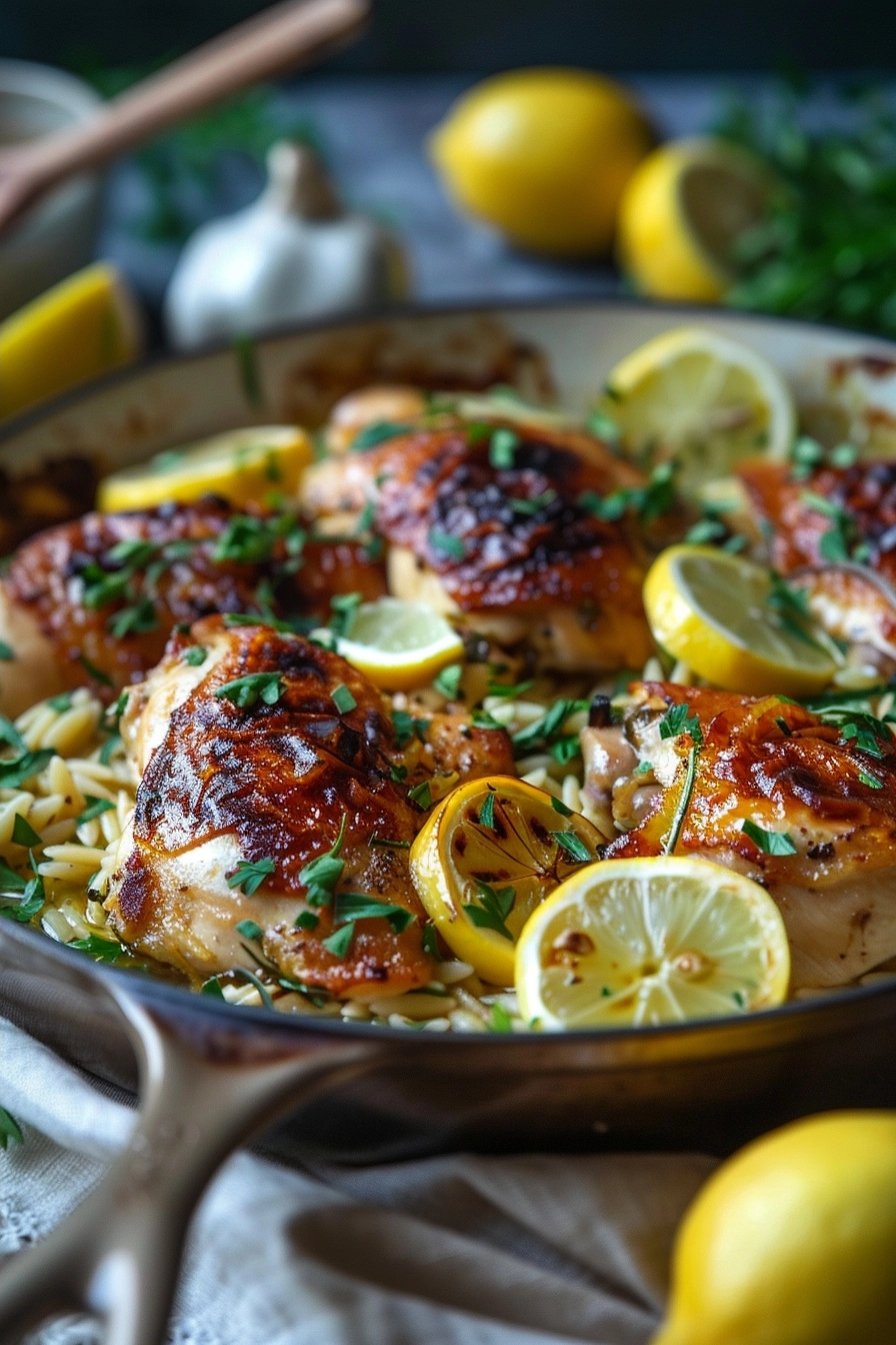 Lemon Chicken and Orzo: A Fresh and Zesty One-Pan Dinner 2 image 1784386981078