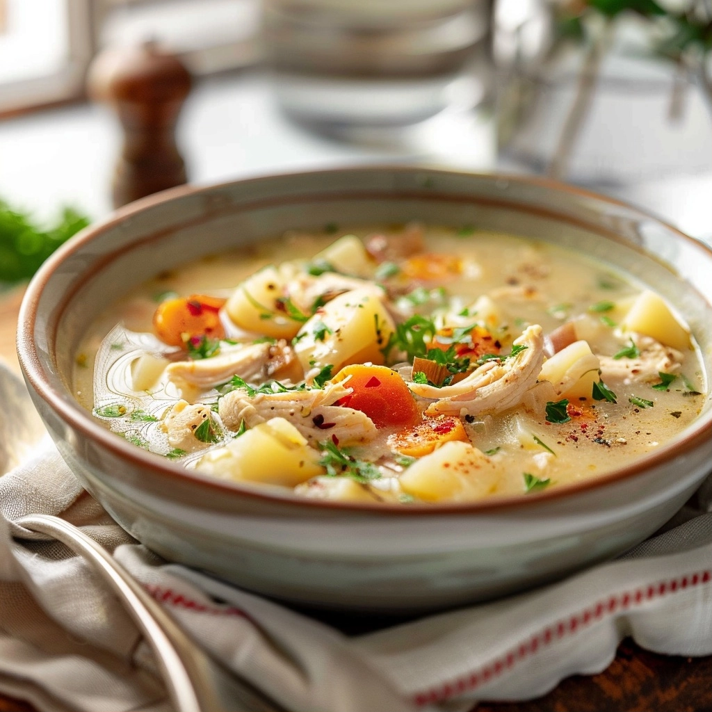 Chicken Potato Soup for a Cozy Weeknight Dinner