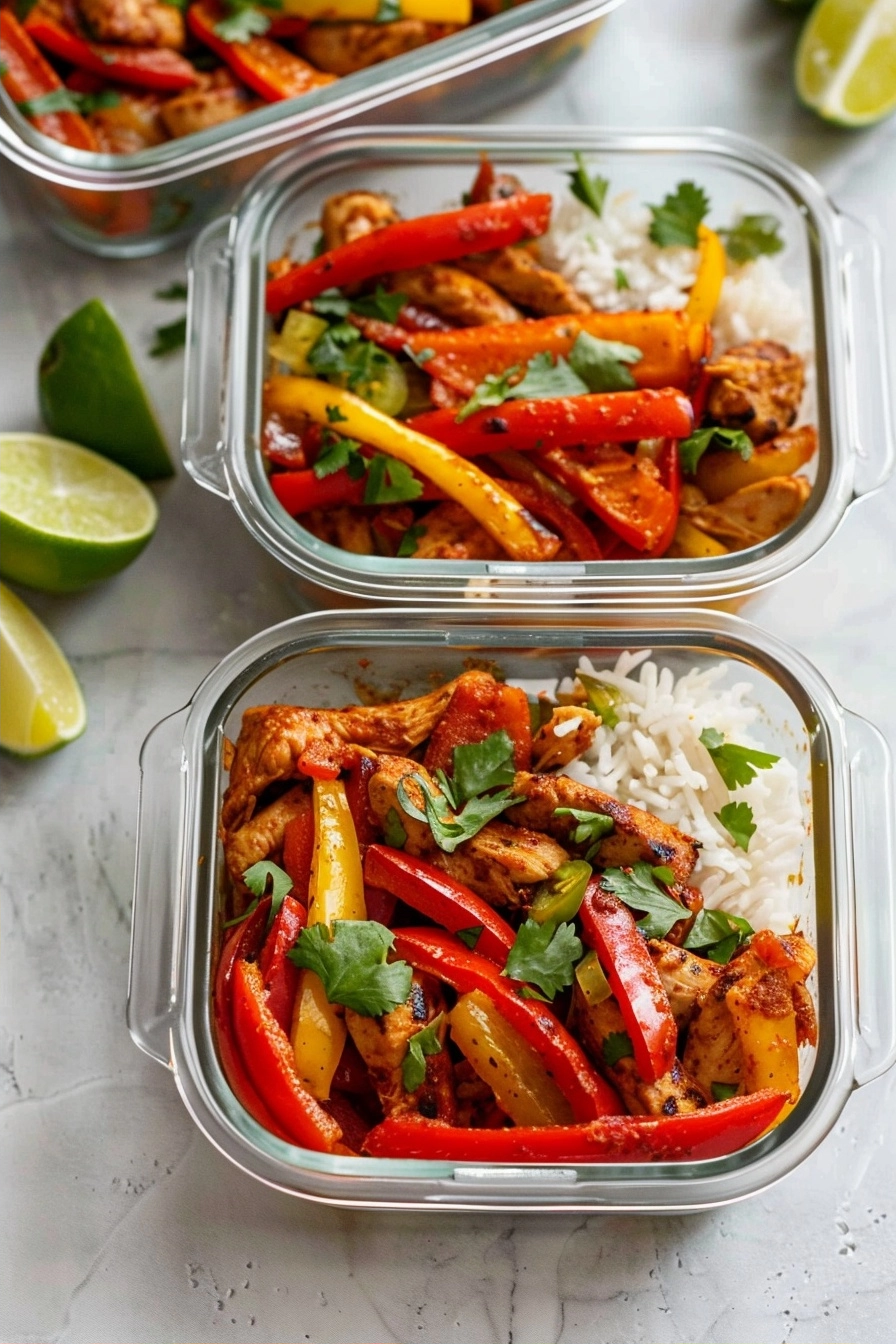 Chicken Fajita Meal Prep Bowls for Quick Lunches 2 image 1784394235876