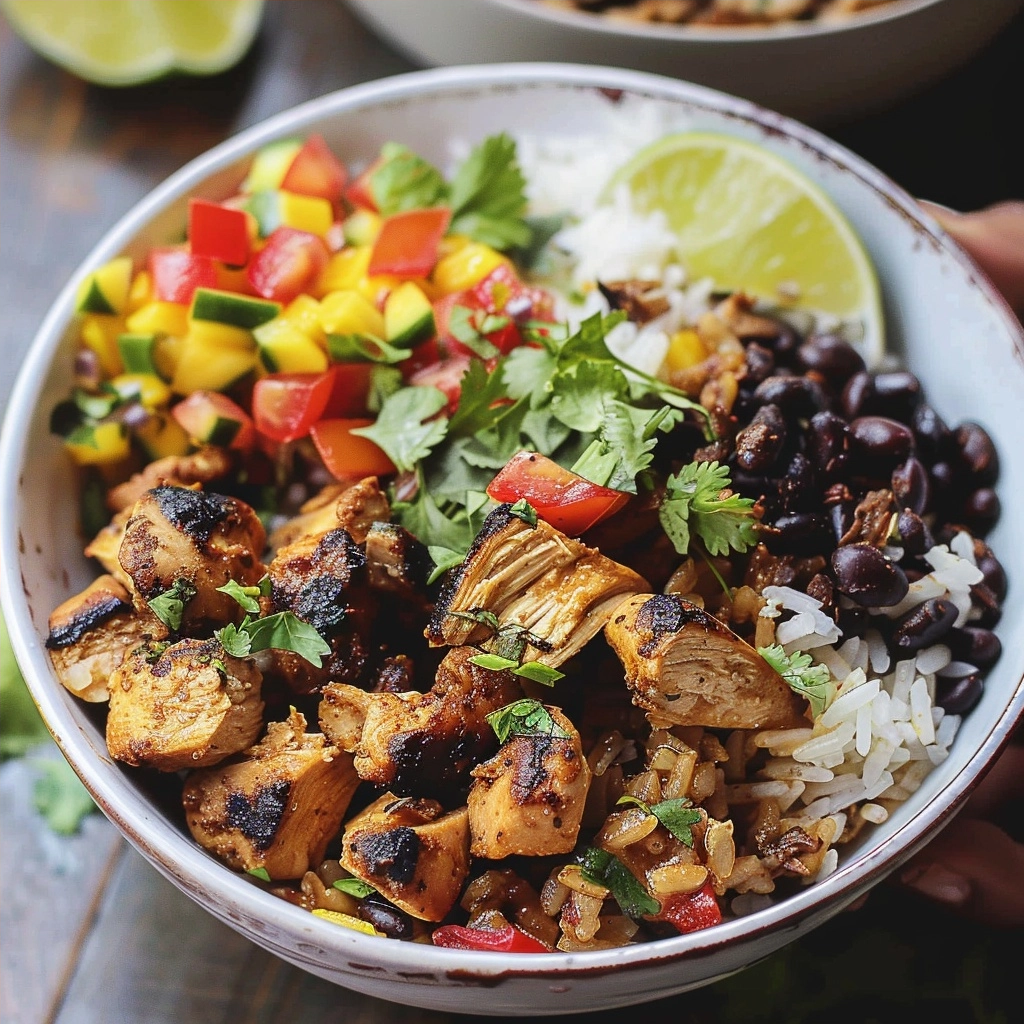 Cuban Chicken & Black Bean Rice Bowls Made Easy
