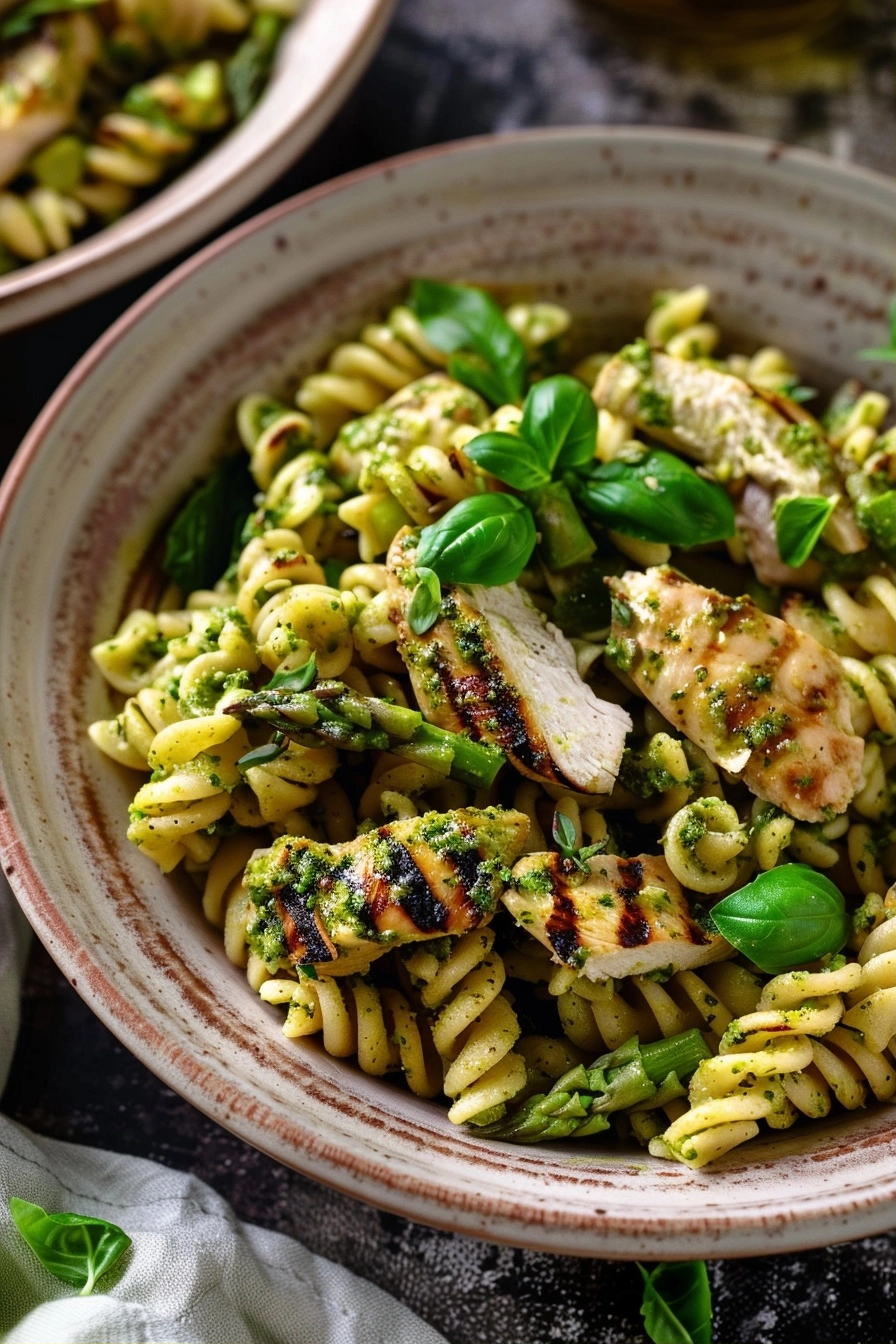 Pesto Pasta Salad with Grilled Chicken & Asparagus - The Original Dish 2 image 1784418389942