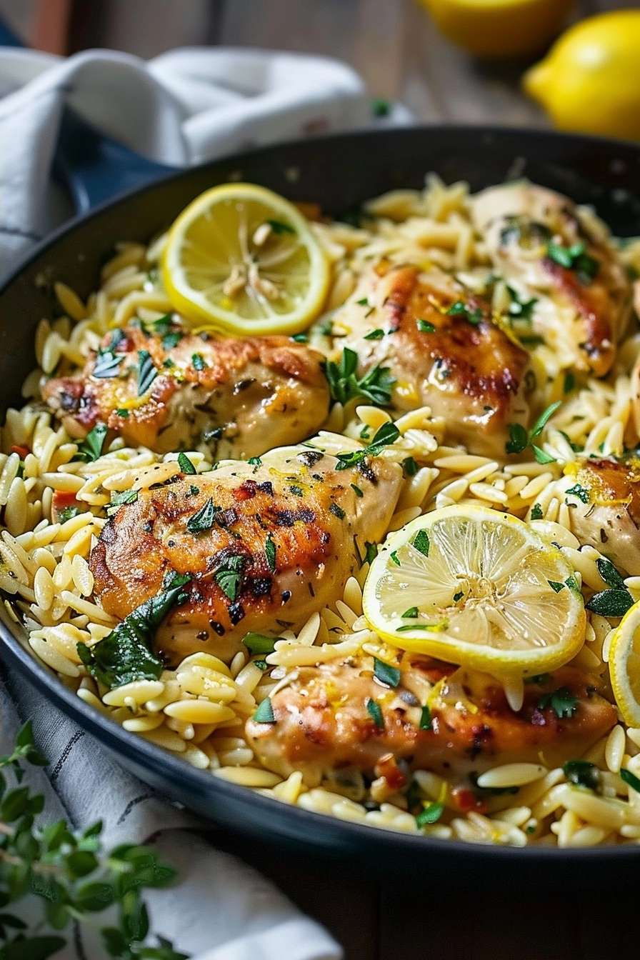 Lemon Chicken Orzo Skillet: Fresh, Easy, and Zesty Recipe! 2 image 1784500009718