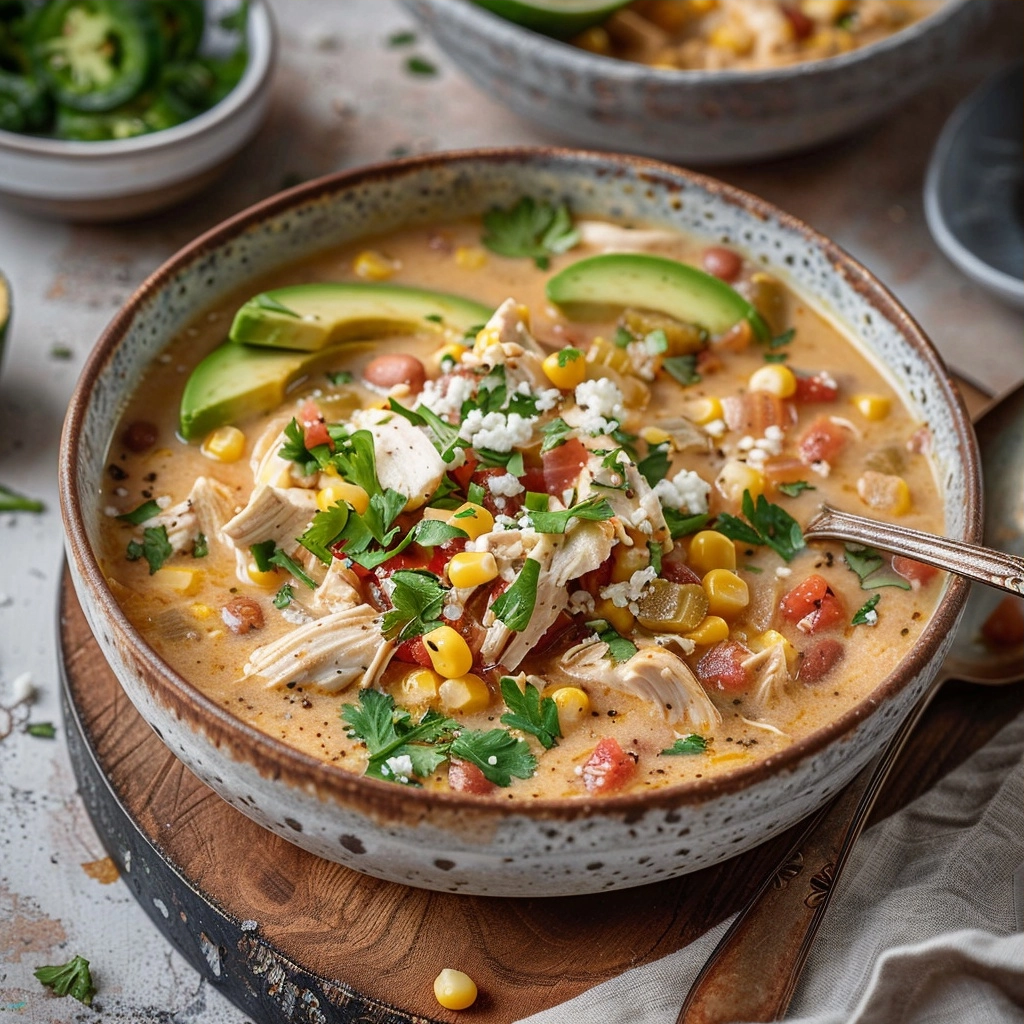 Mexican Street Corn White Chicken Chili Recipe